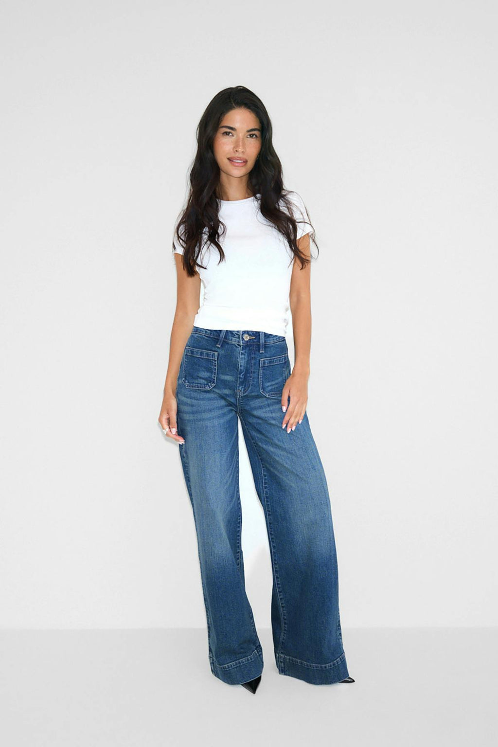 Waist hug flare jeans