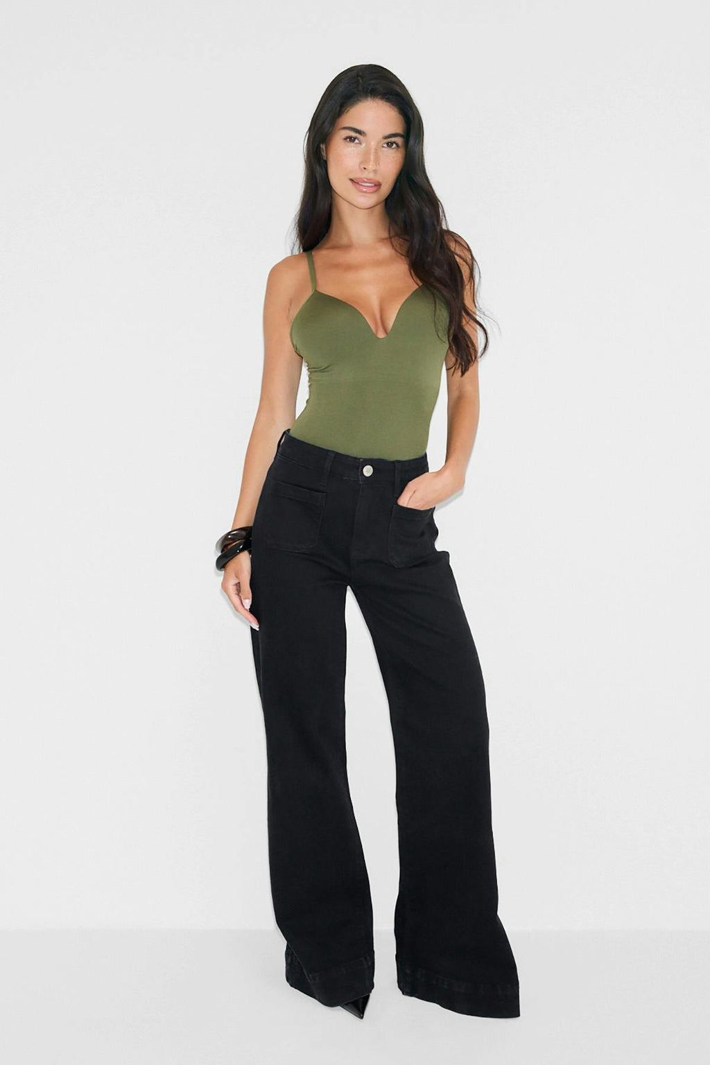 Waist hug flare jeans