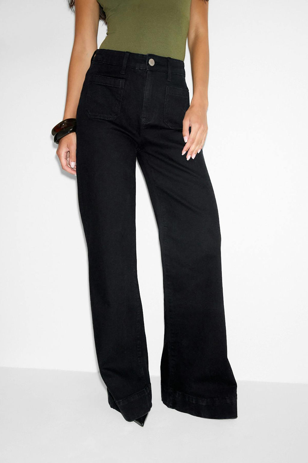 Waist hug flare jeans