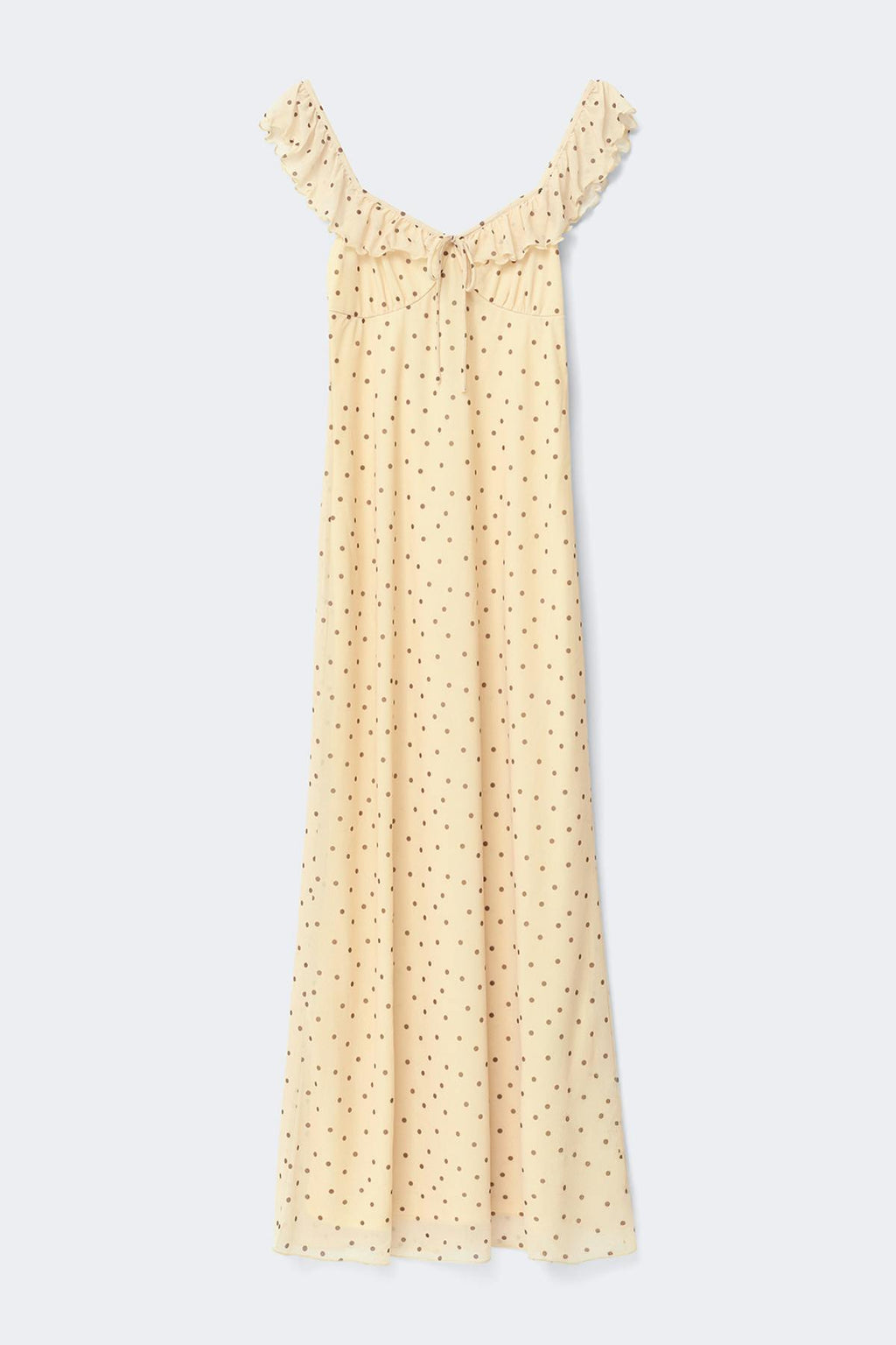 Frill maxi dress