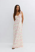 Frill maxi dress
