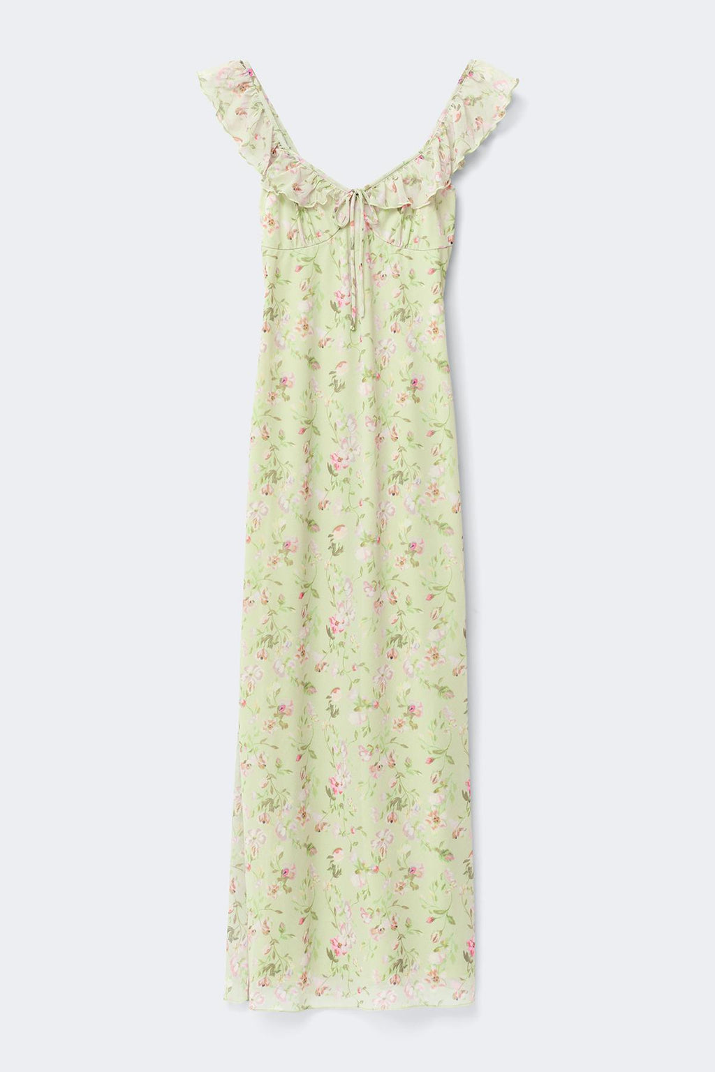 Frill maxi dress