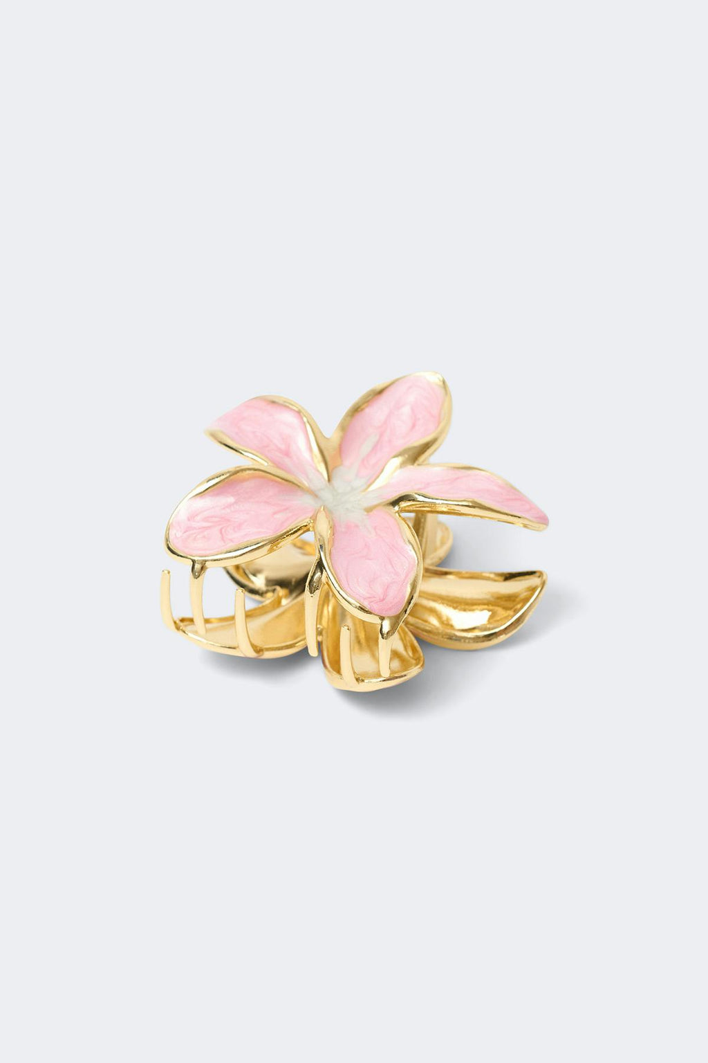 Metal flower hair clip