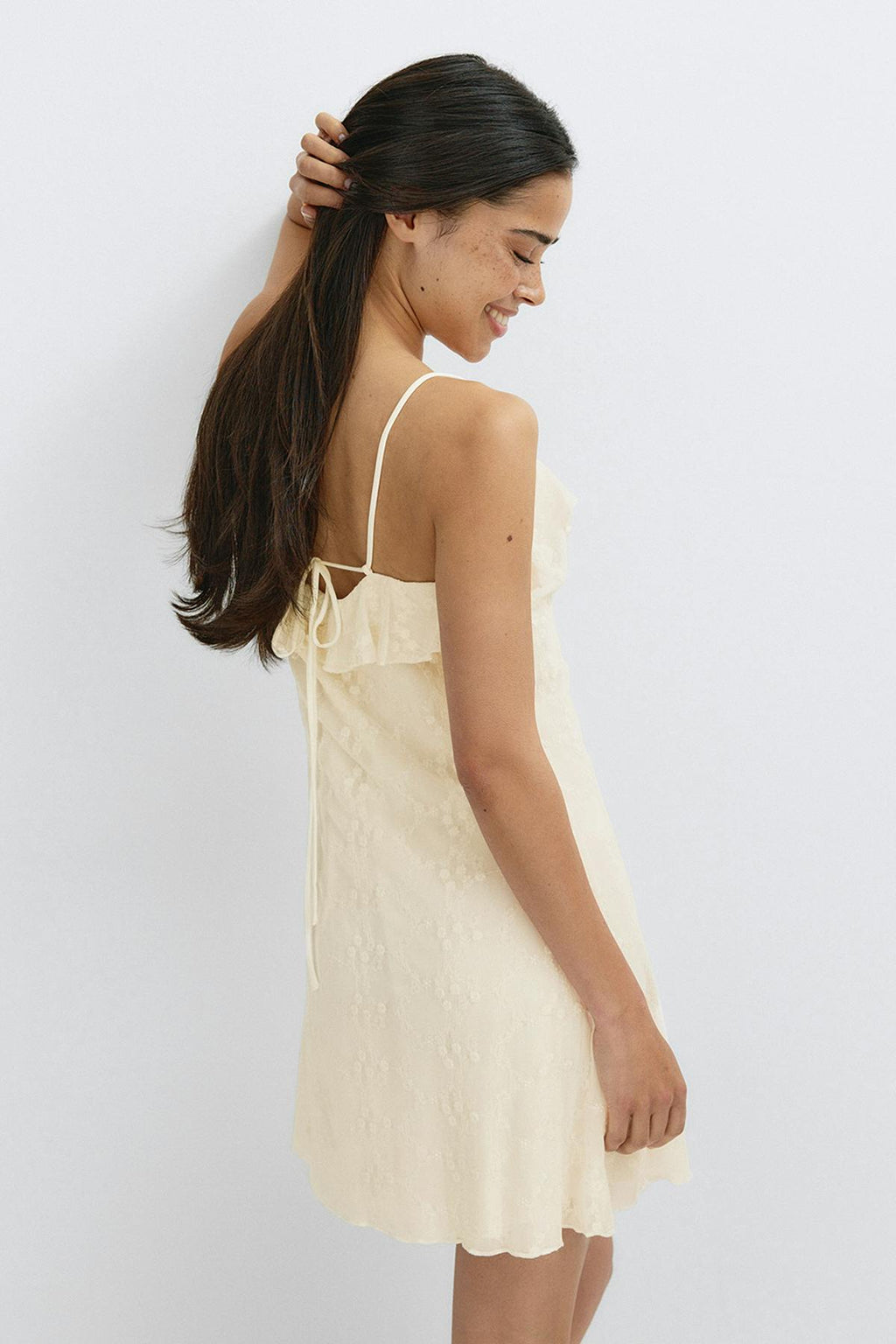 Floral mini strap dress