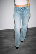 Rebel button wide jeans