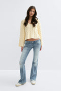 14+ cable knitted sweater