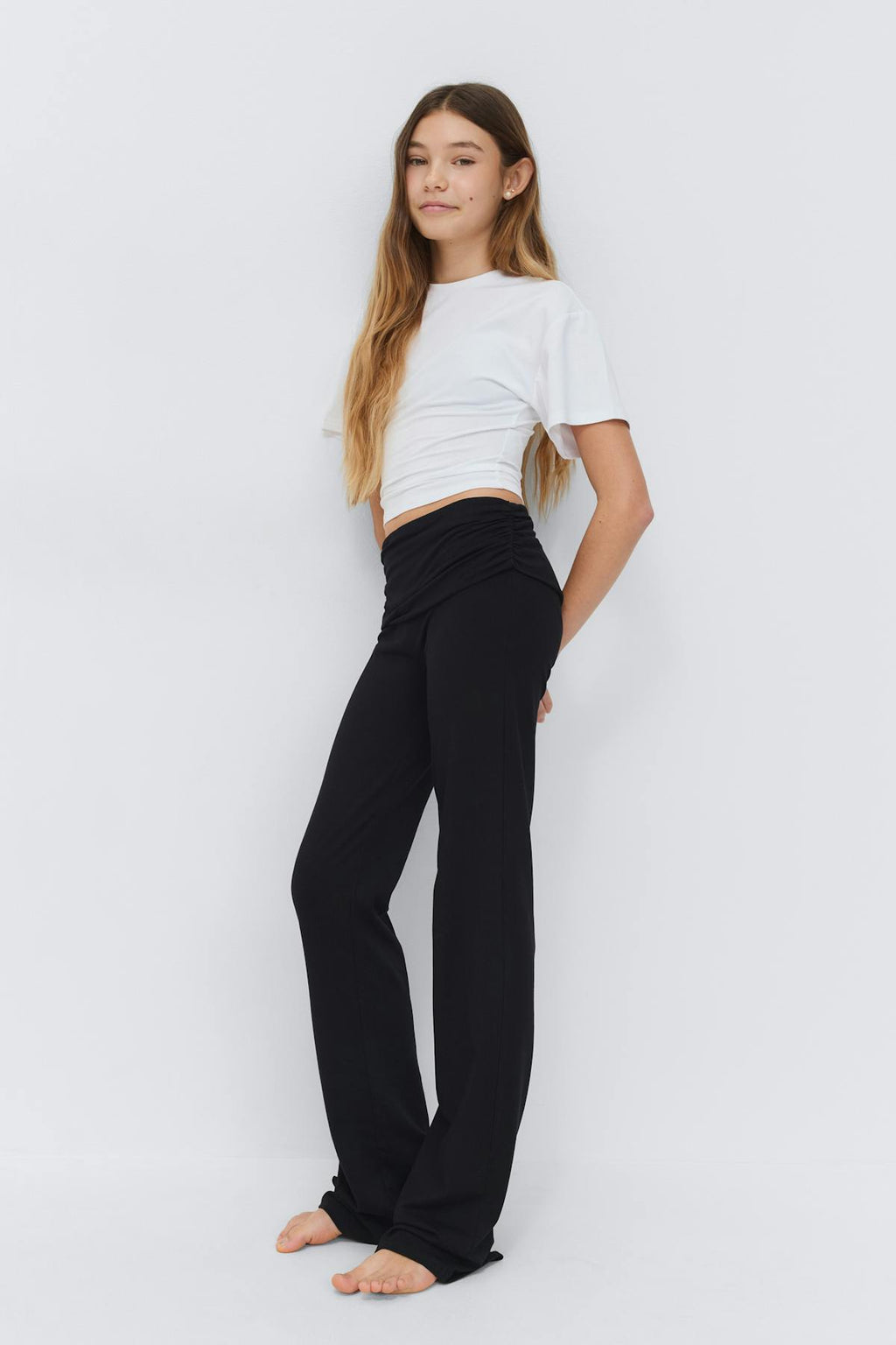 Y low waist flare trousers
