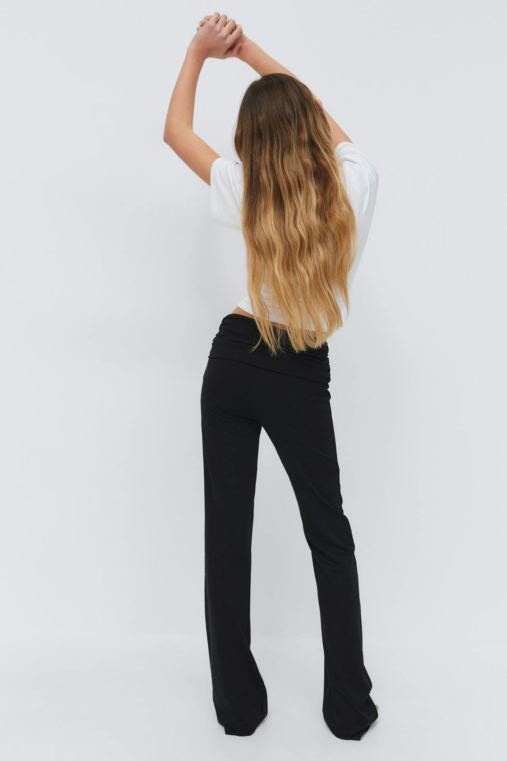 Y low waist flare trousers
