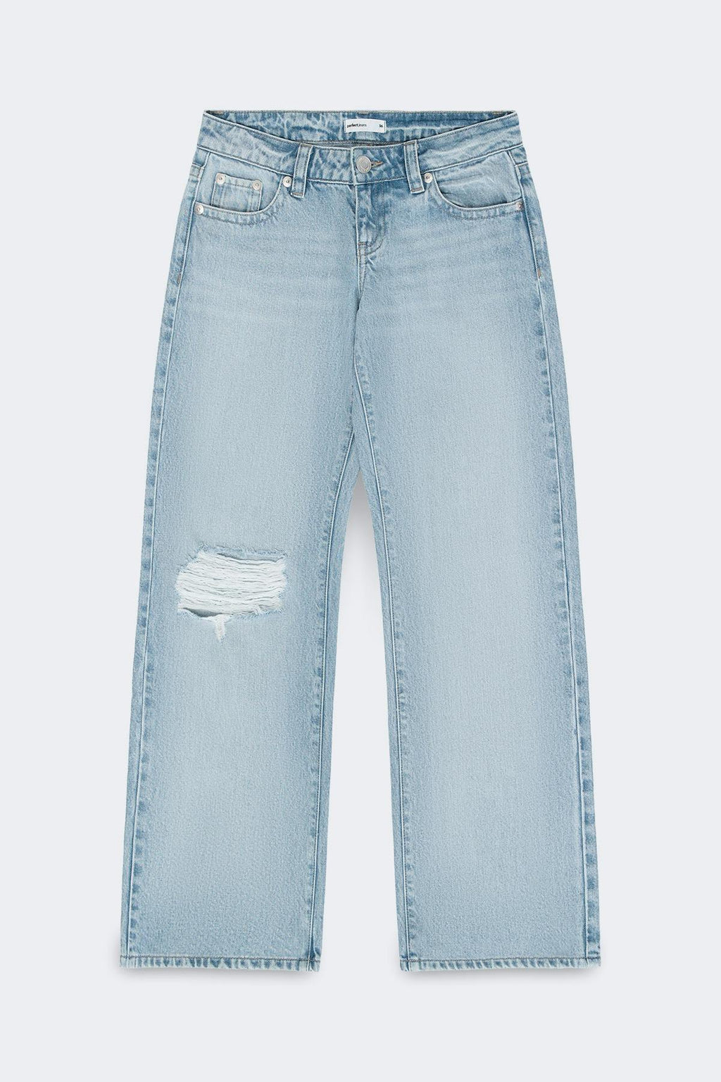 Rebel low wide petite jeans