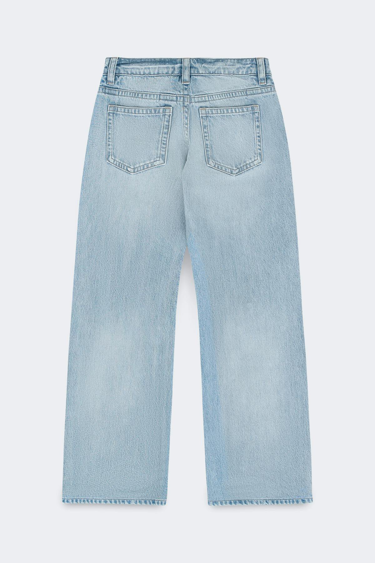Rebel low wide petite jeans