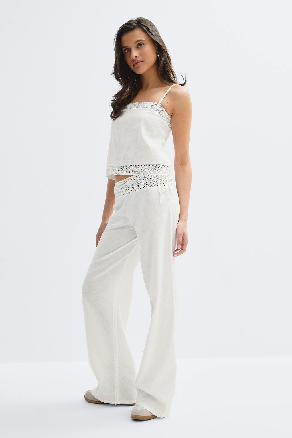 14+ linen blend trousers