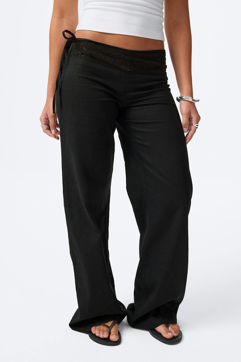 14+ linen blend trousers