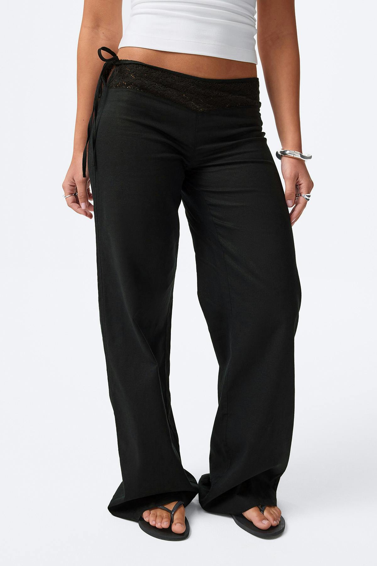 14+ linen blend trousers