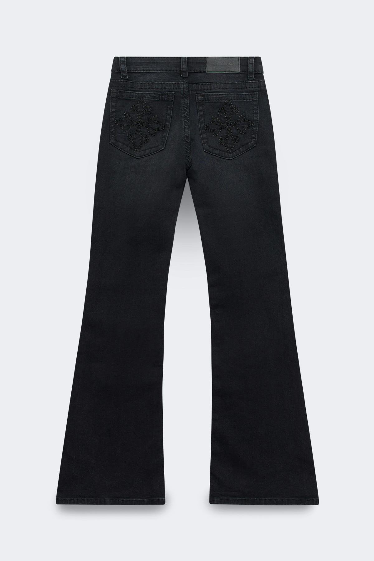 Glow rise flare tall jeans