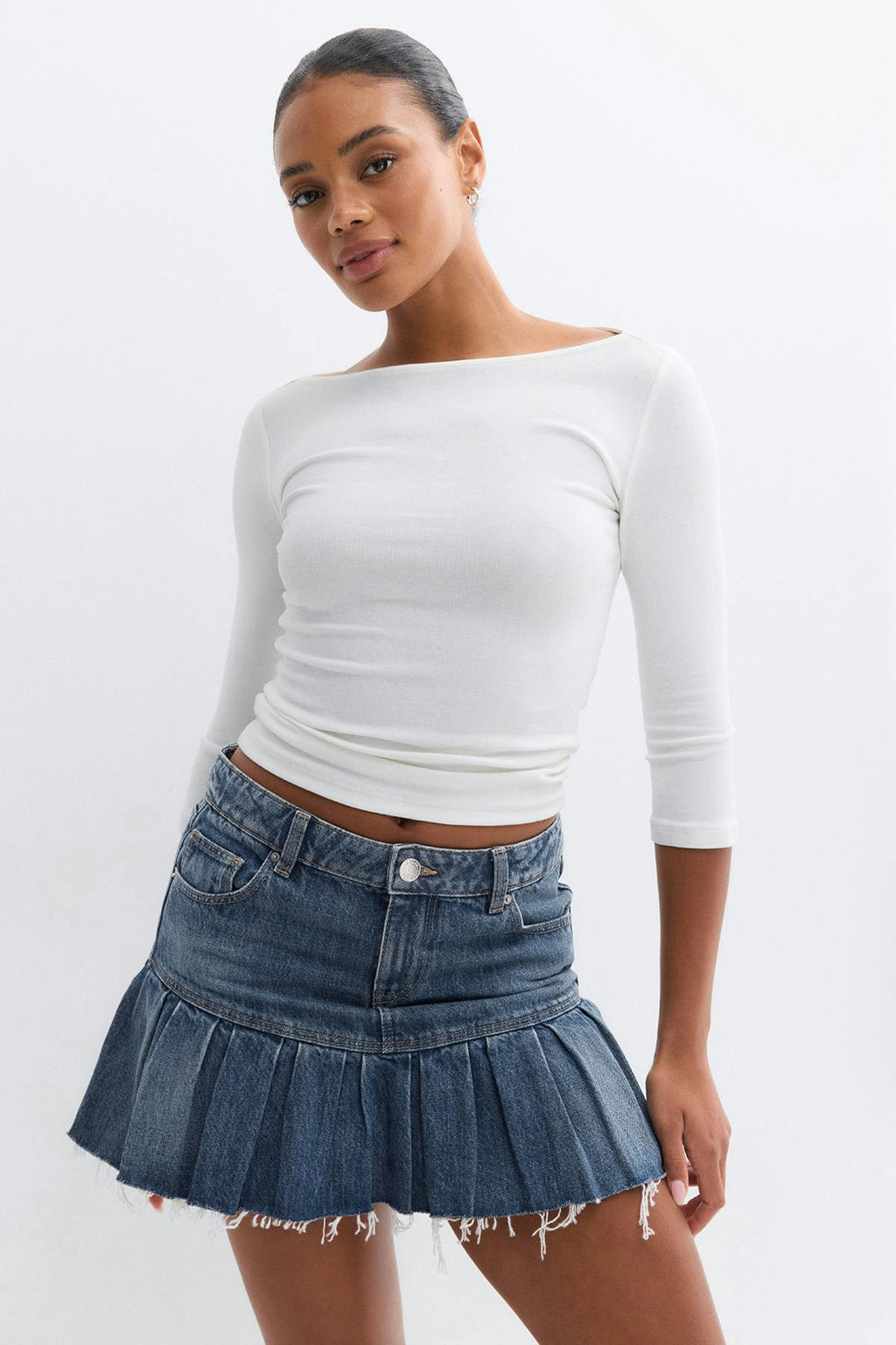 Ruffle babe denim skirt