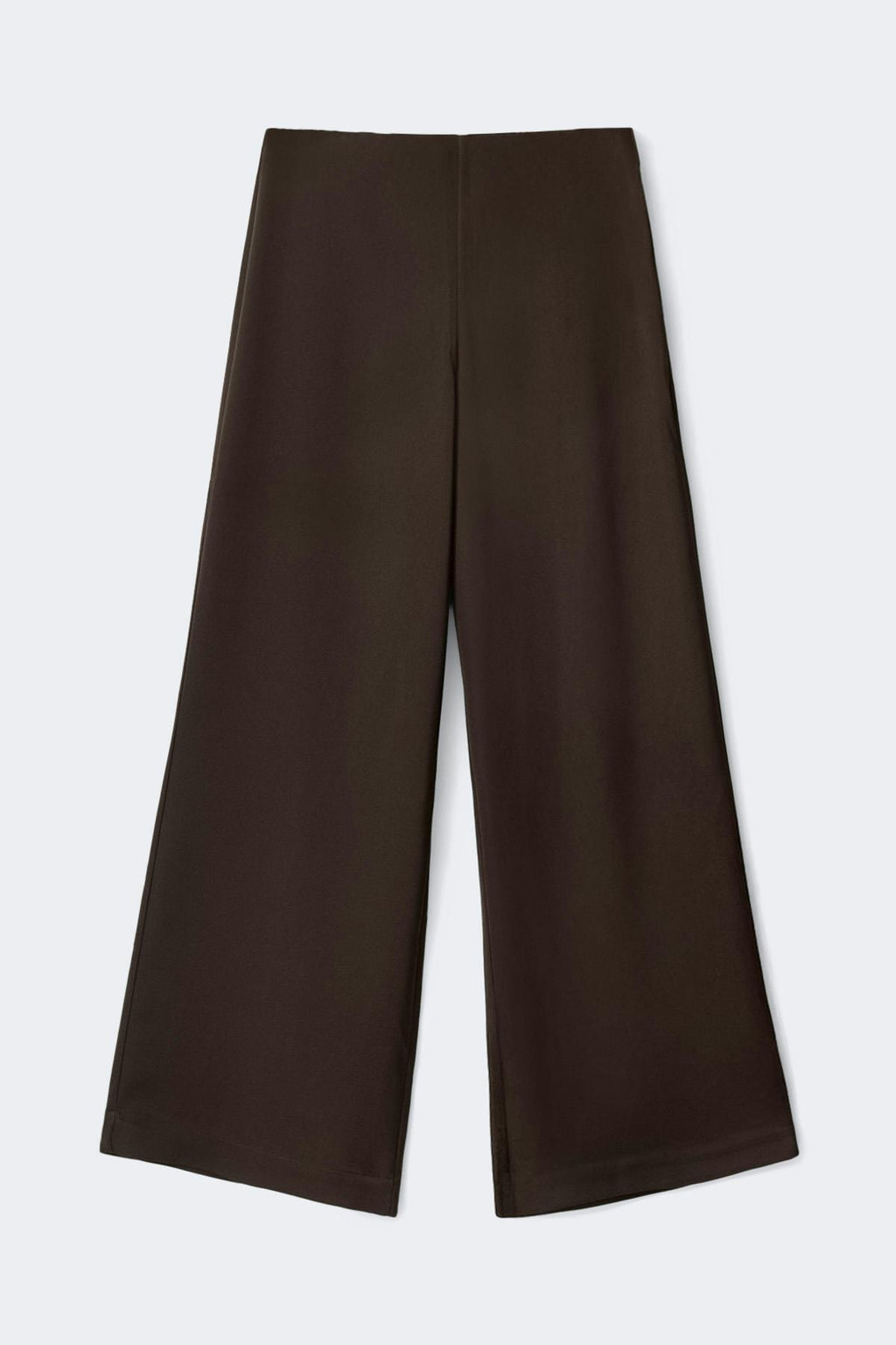 Glow straight satin trousers