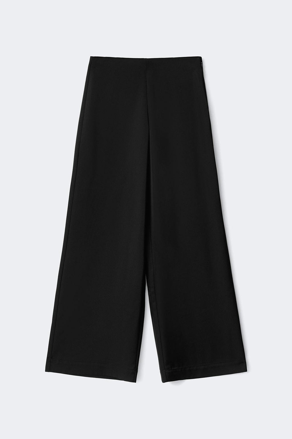 Glow straight satin trousers