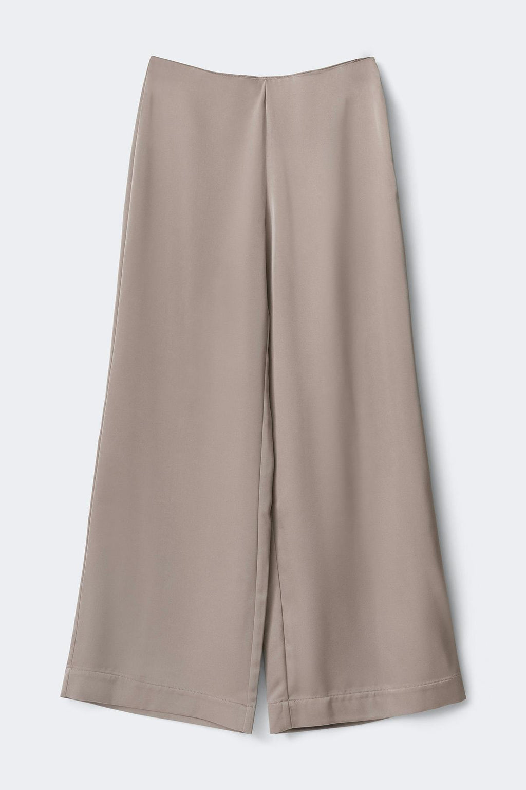 Glow straight satin trousers
