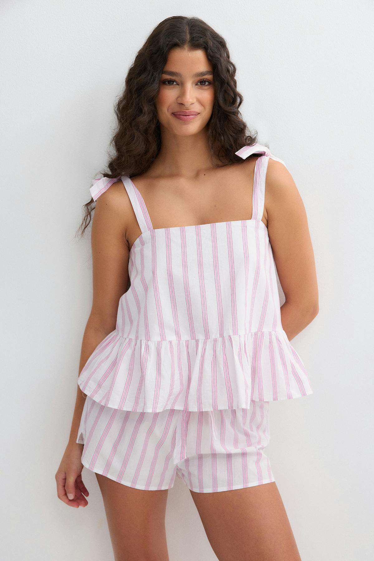 Poplin pyjamas singlet