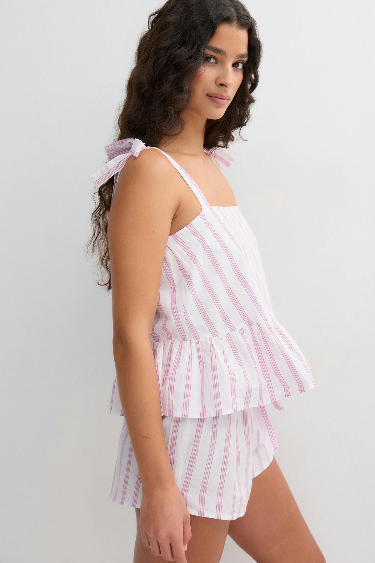 Poplin pyjamas singlet