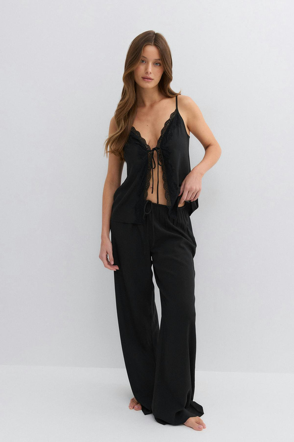 Lace loungewear singlet