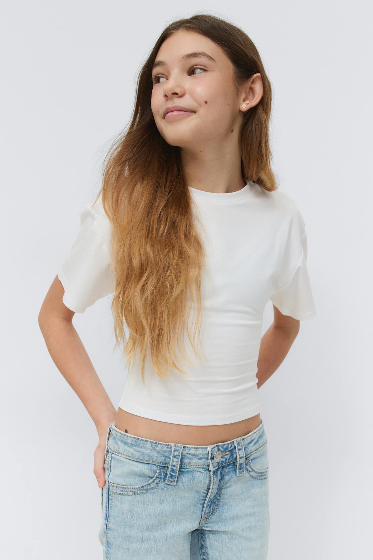 Y fitted tee