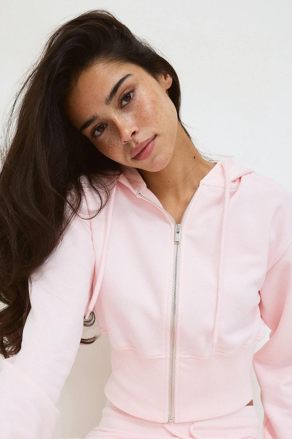 Slim fit zip hoodie