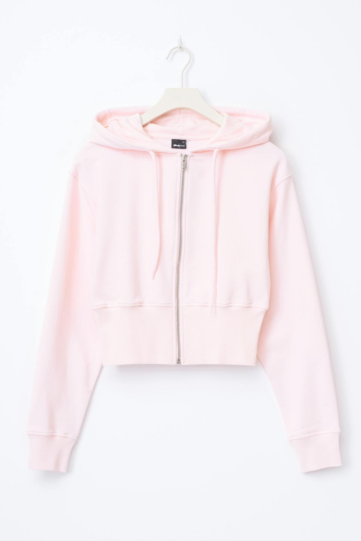 Slim fit zip hoodie