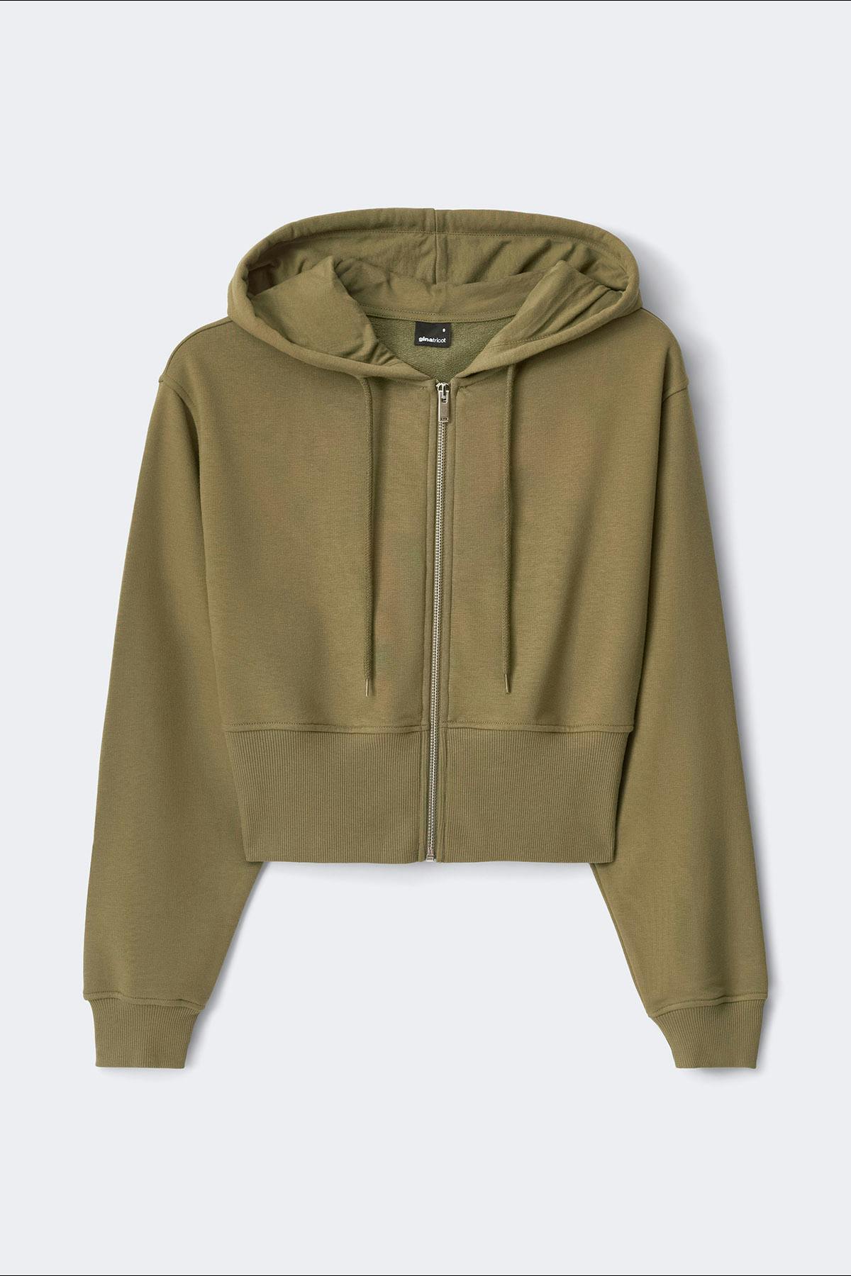 Slim fit zip hoodie