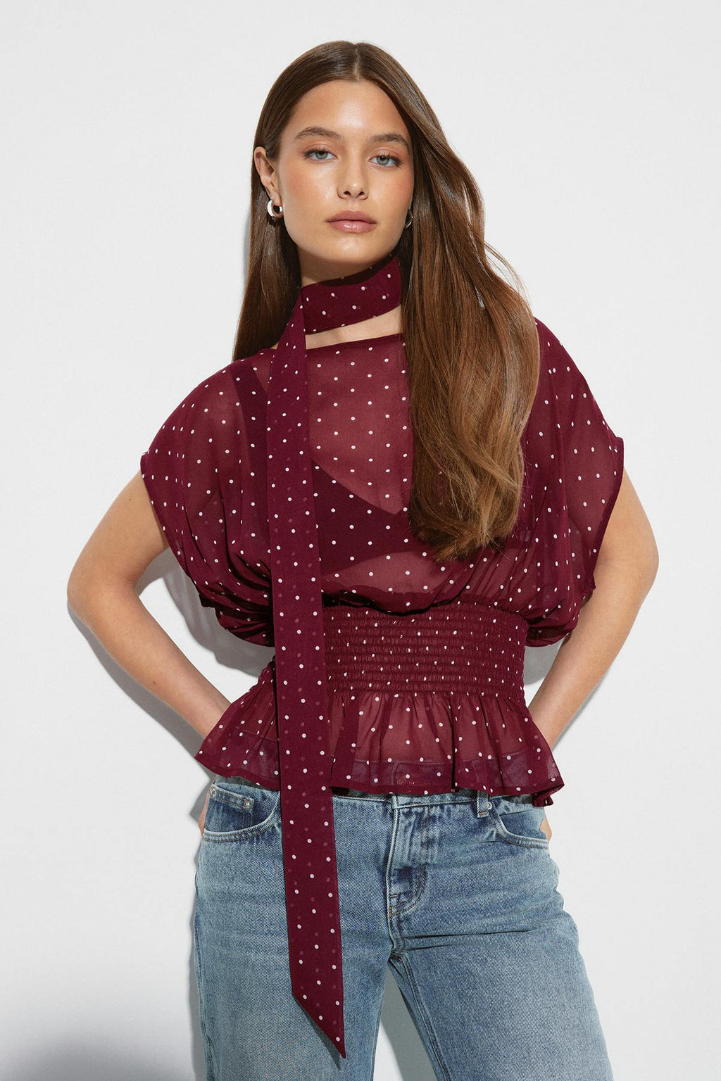 Scarf blouse