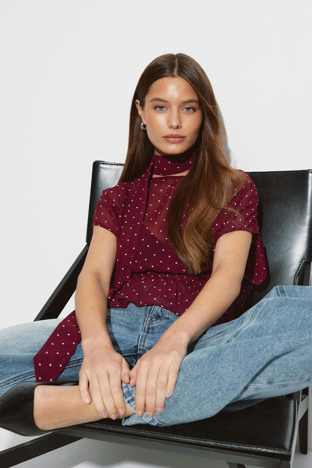 Scarf blouse