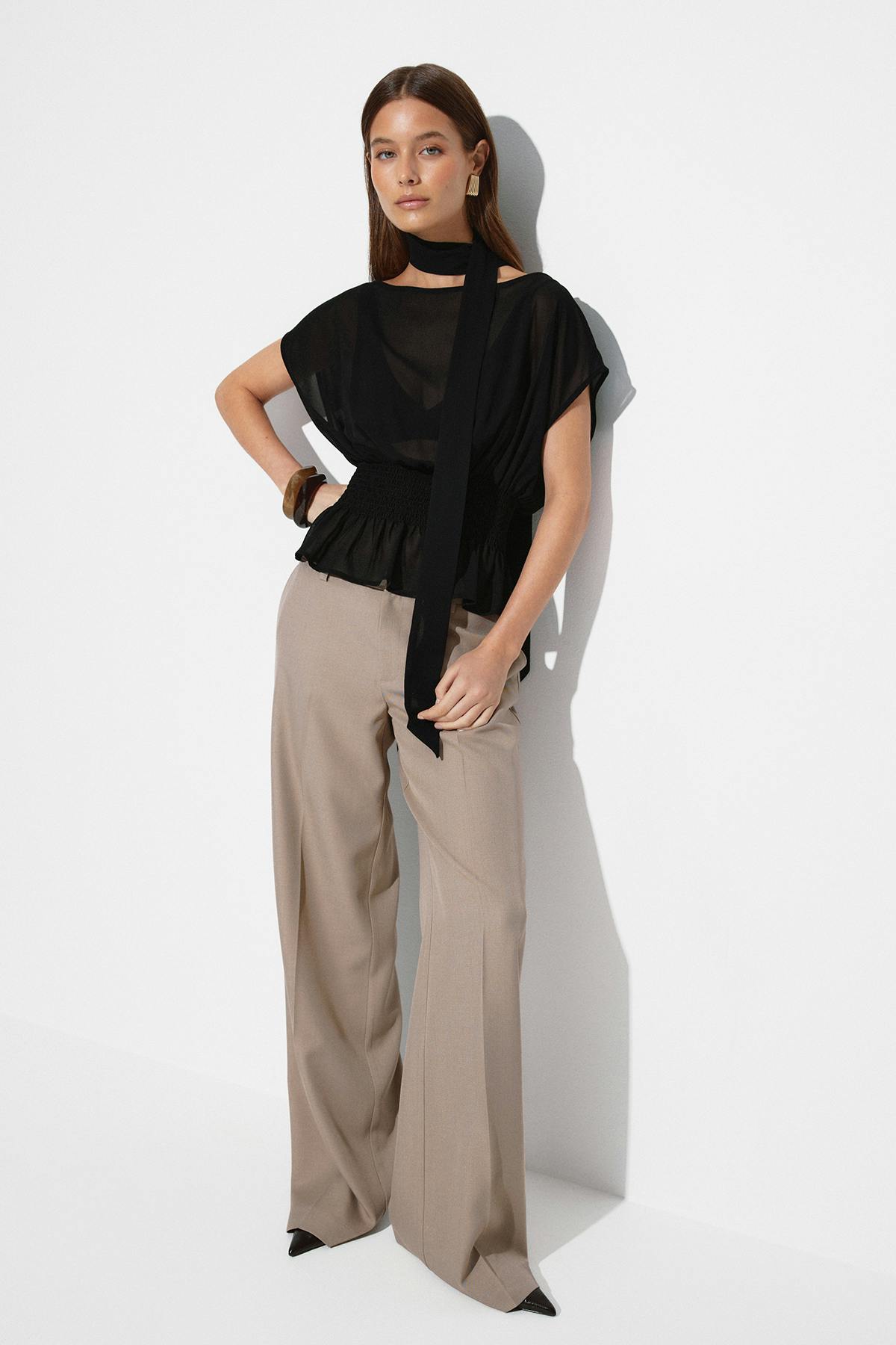 Scarf blouse