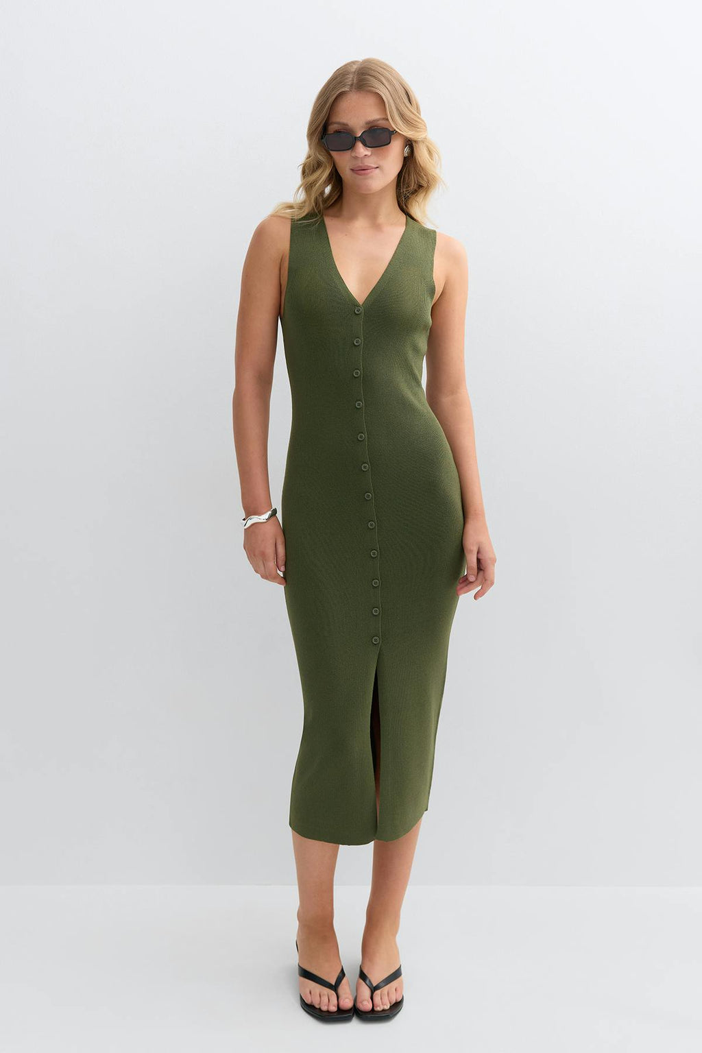 Knitted vest dress