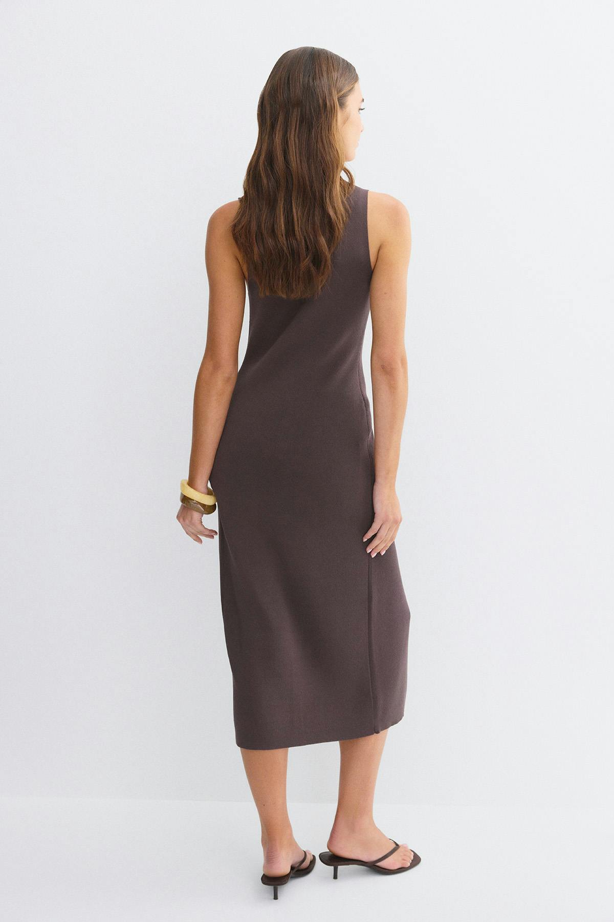 Knitted vest dress