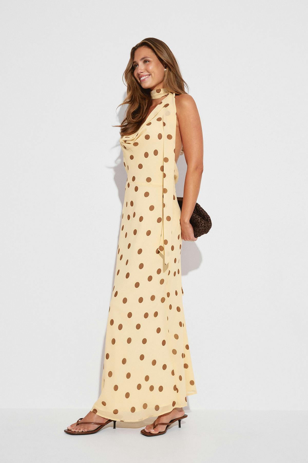 Scarf maxi dress