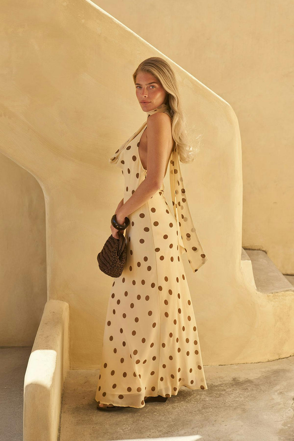 Scarf maxi dress