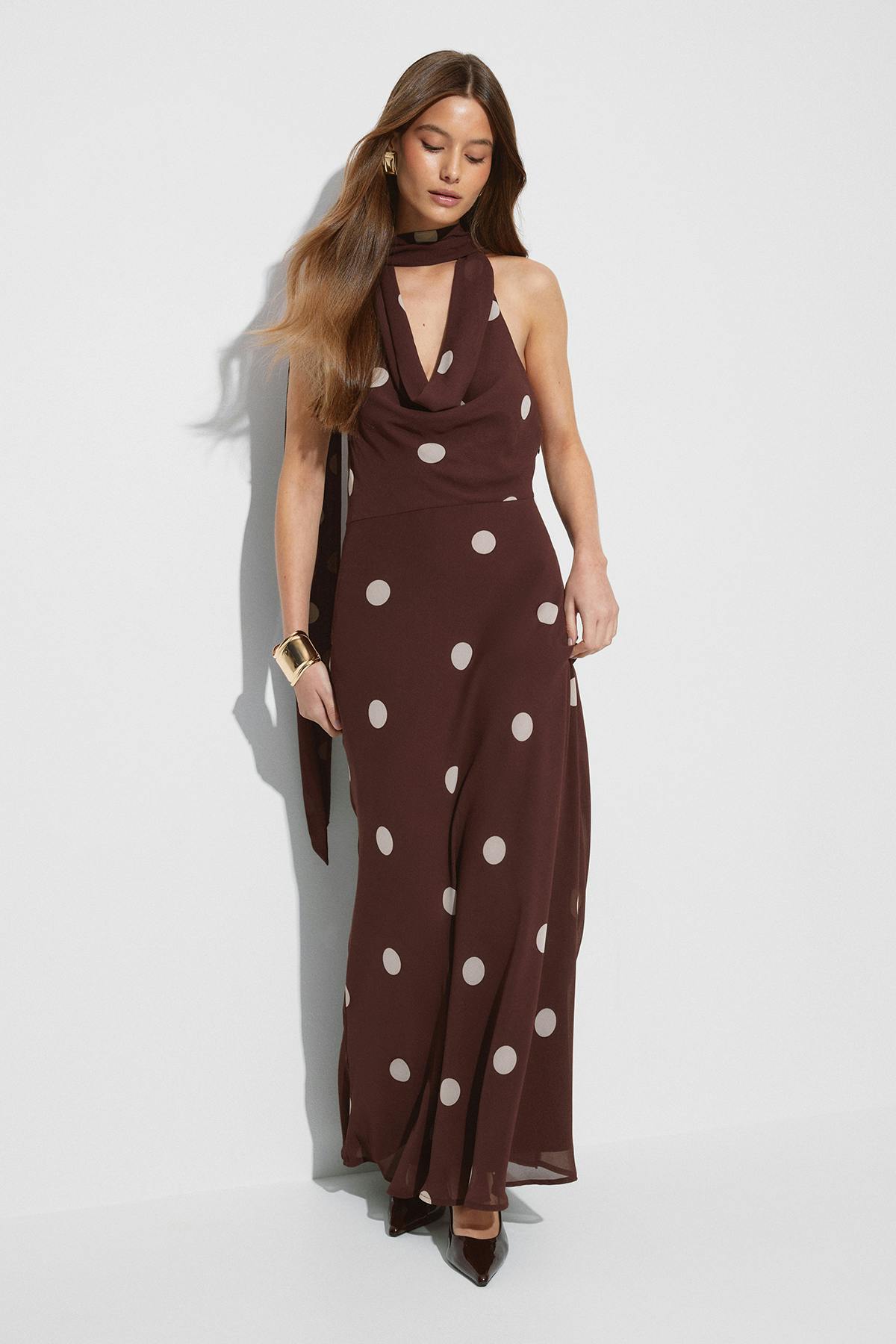 Scarf maxi dress