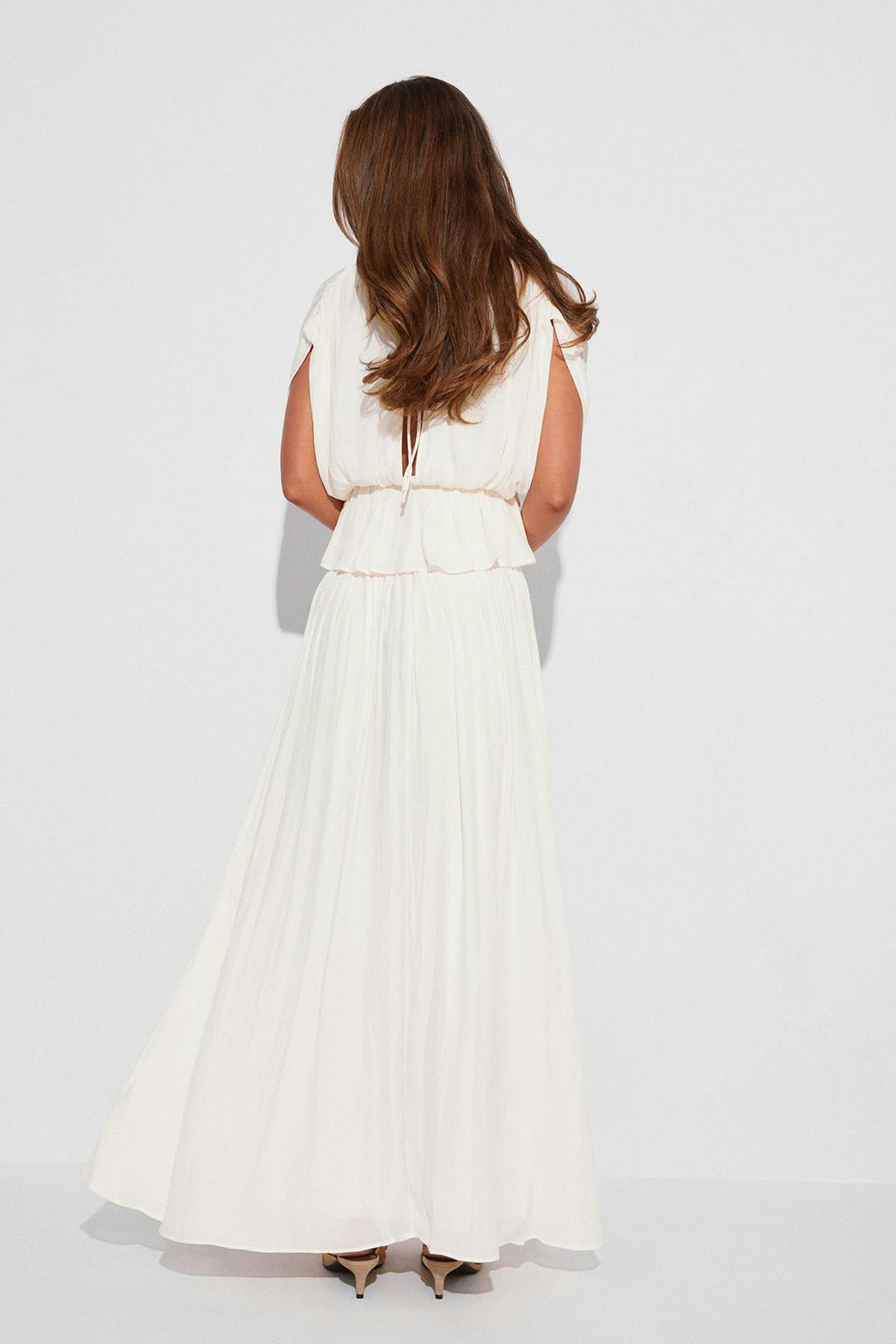 Wide maxi skirt