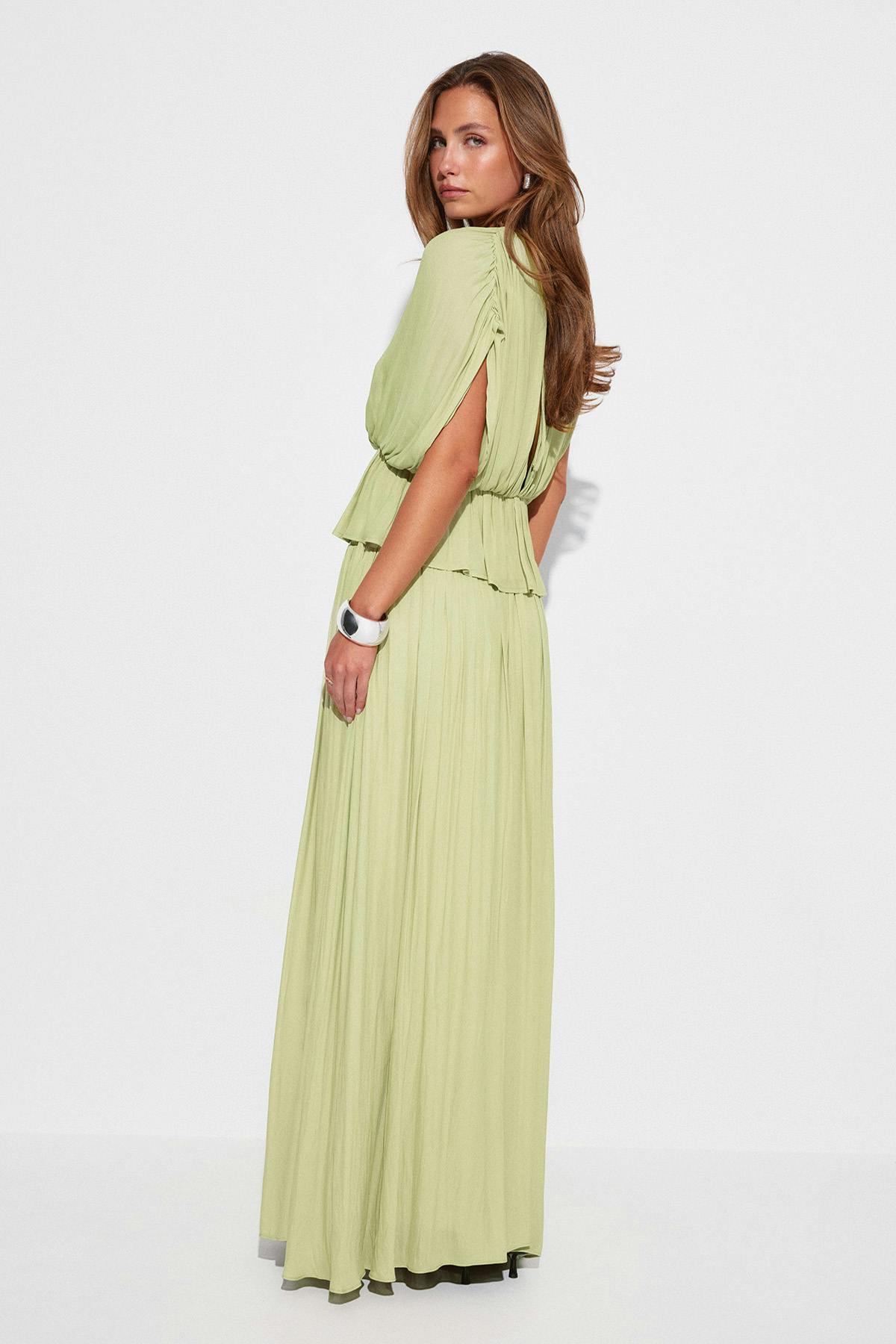 Wide maxi skirt