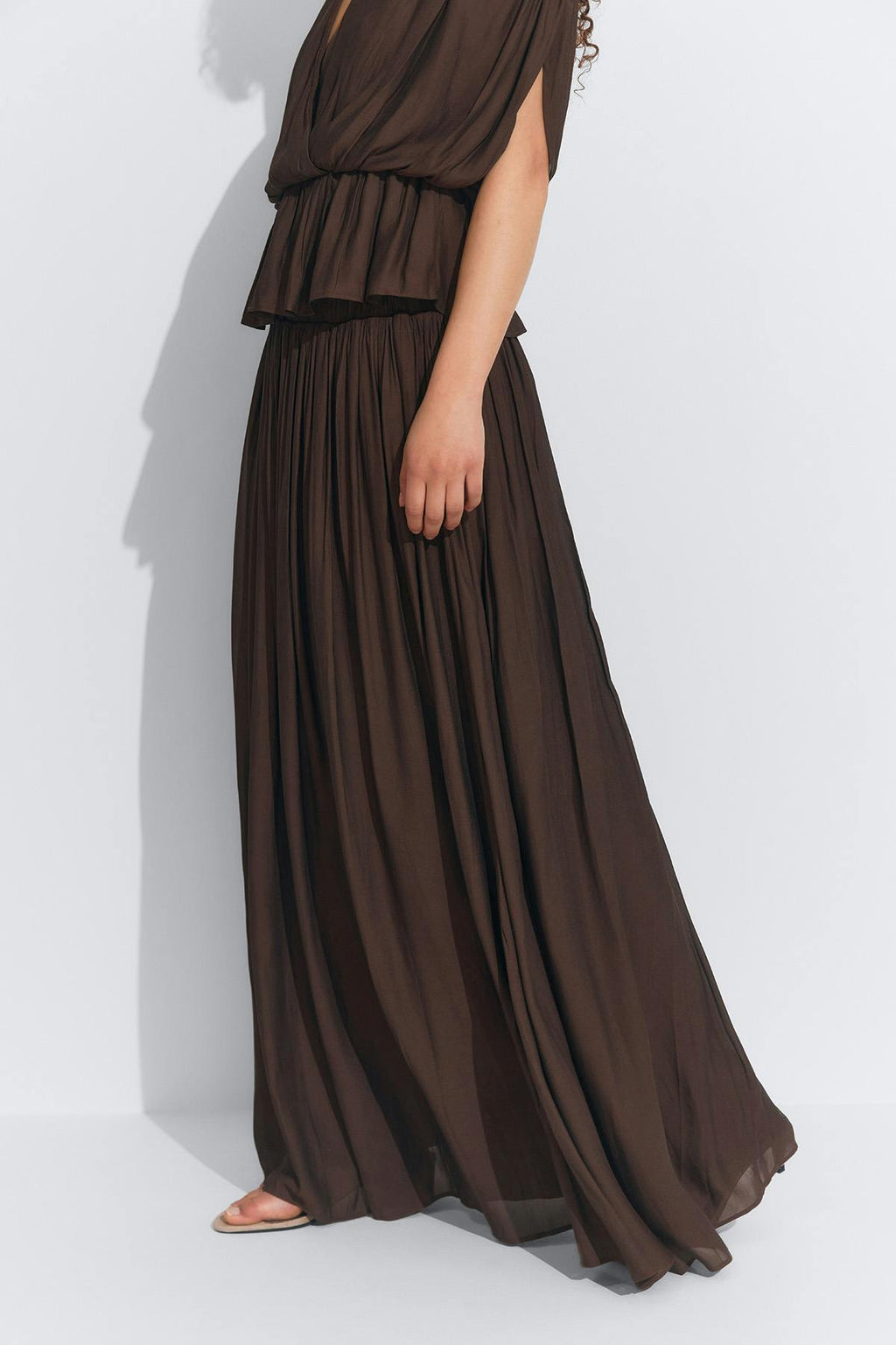 Wide maxi skirt