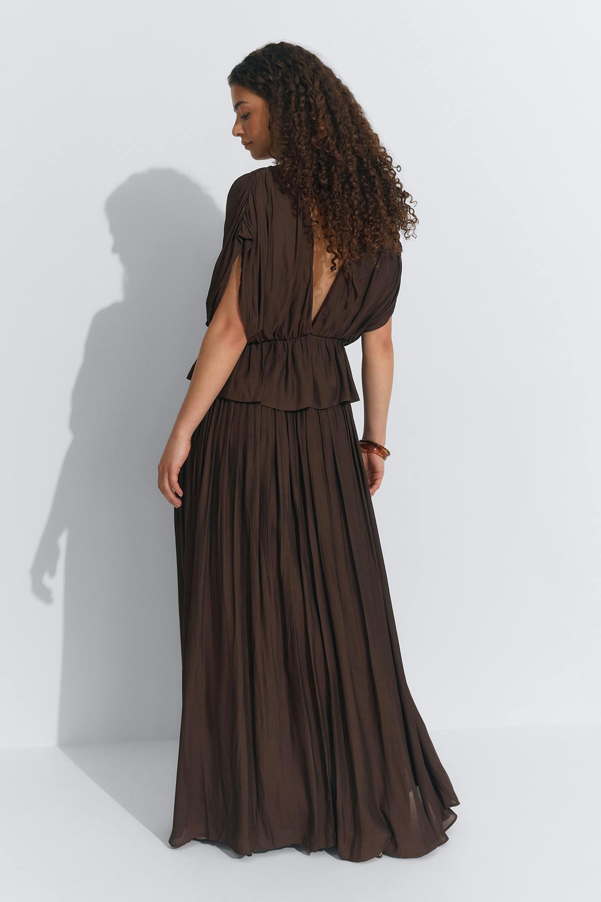 Wide maxi skirt