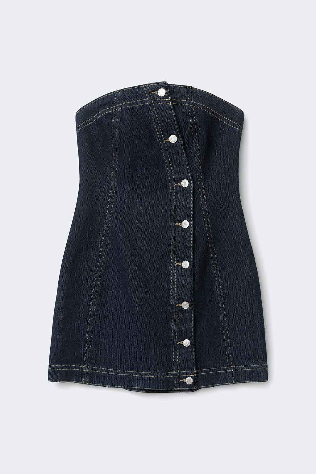 Tube denim dress