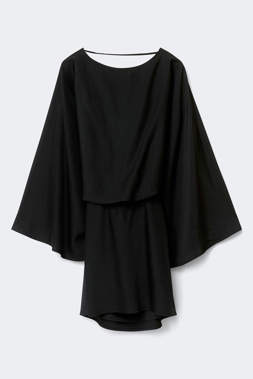 Draped back mini dress