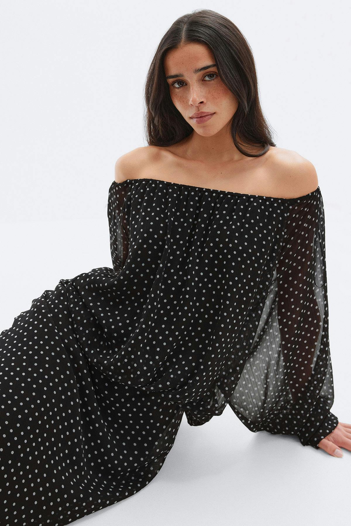 Draped dress
