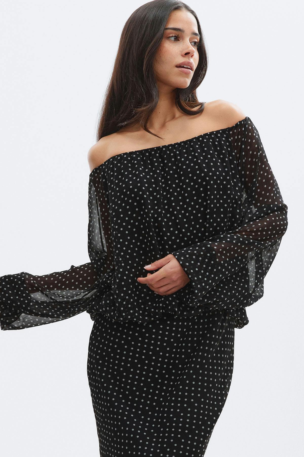 Draped dress