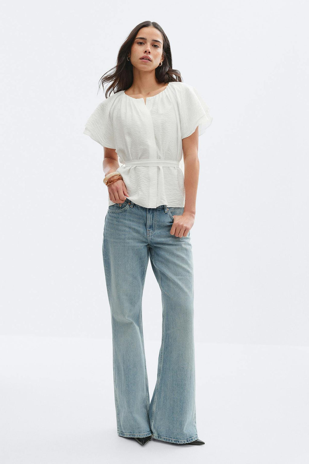 Tie back blouse