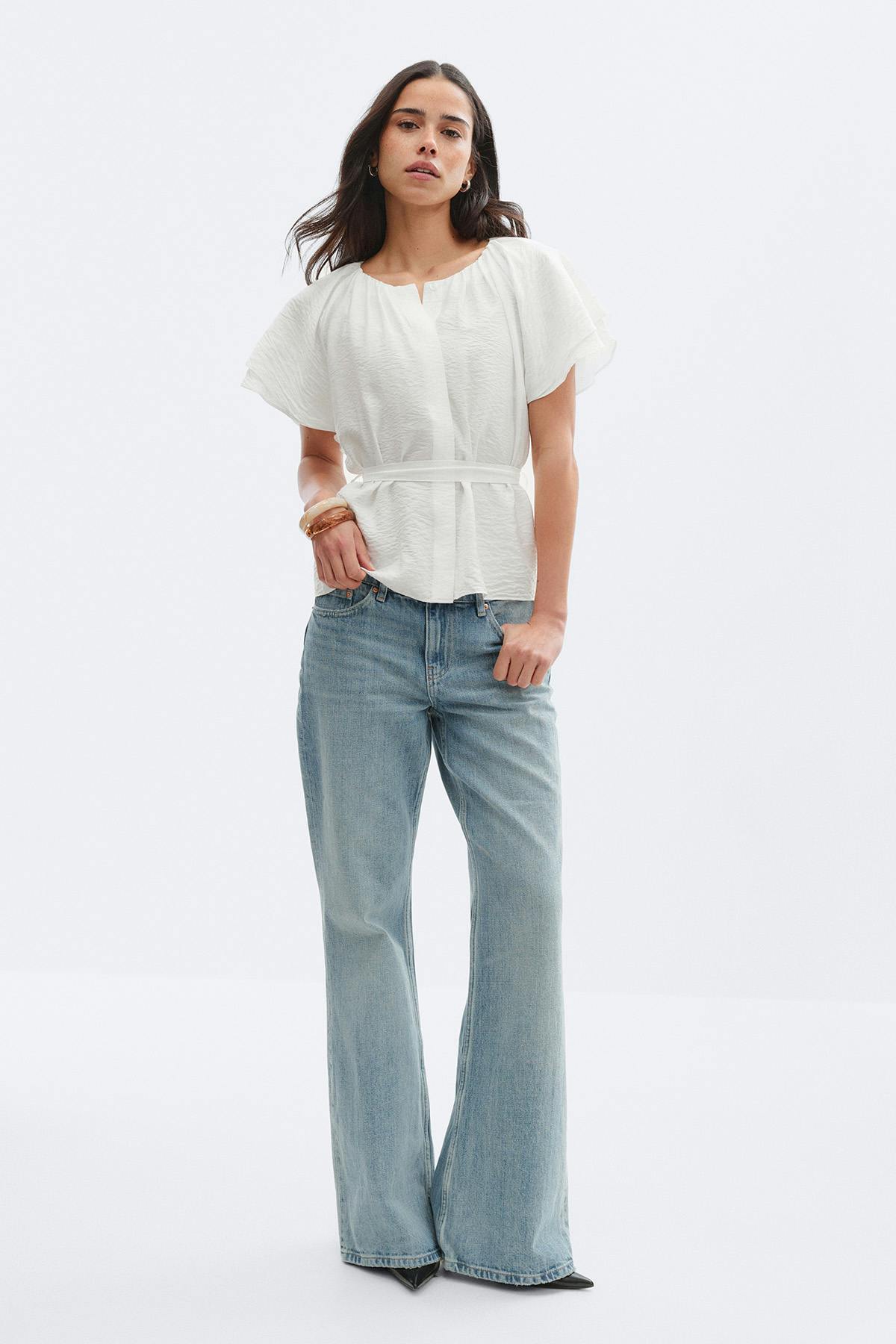 Tie back blouse
