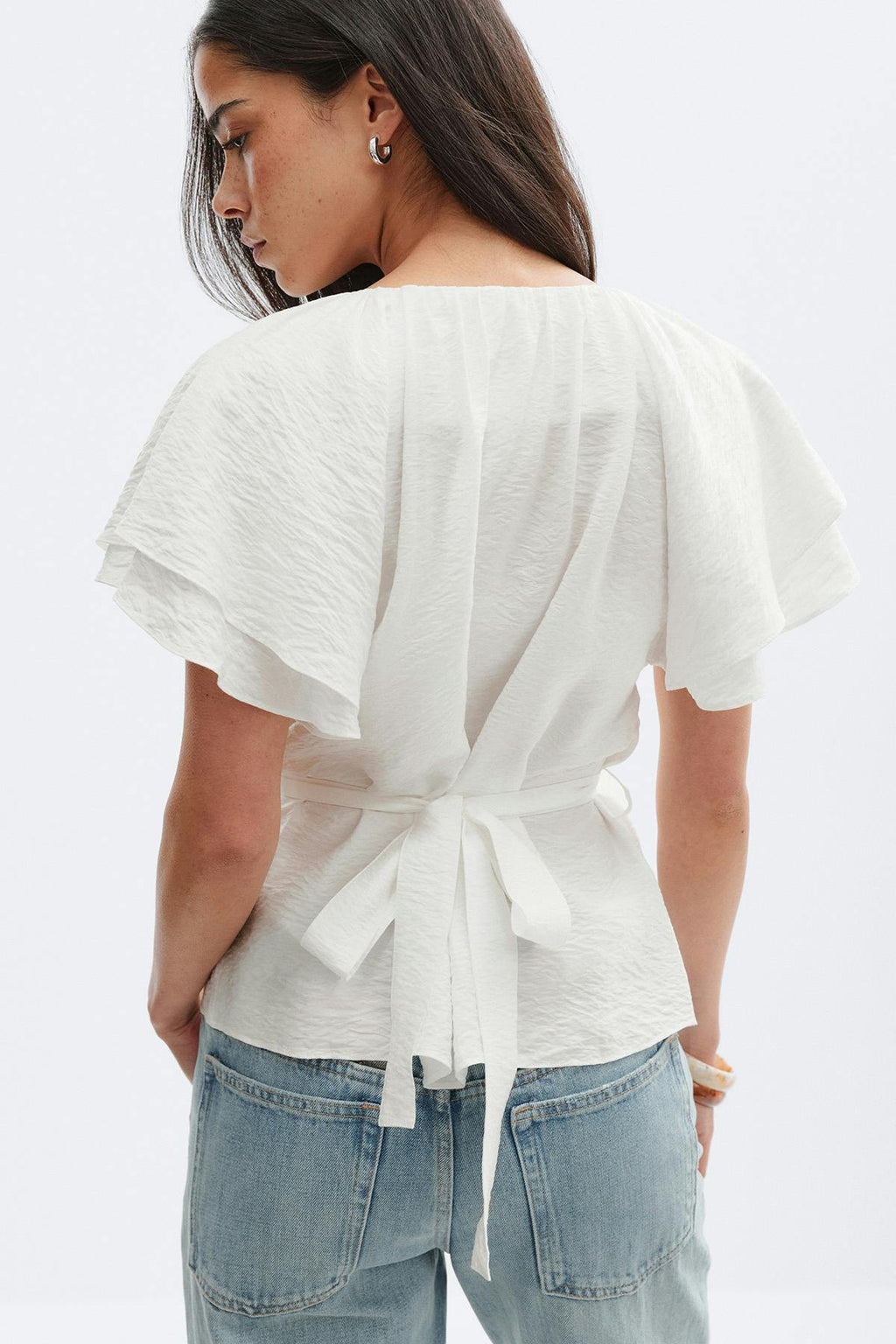 Tie back blouse