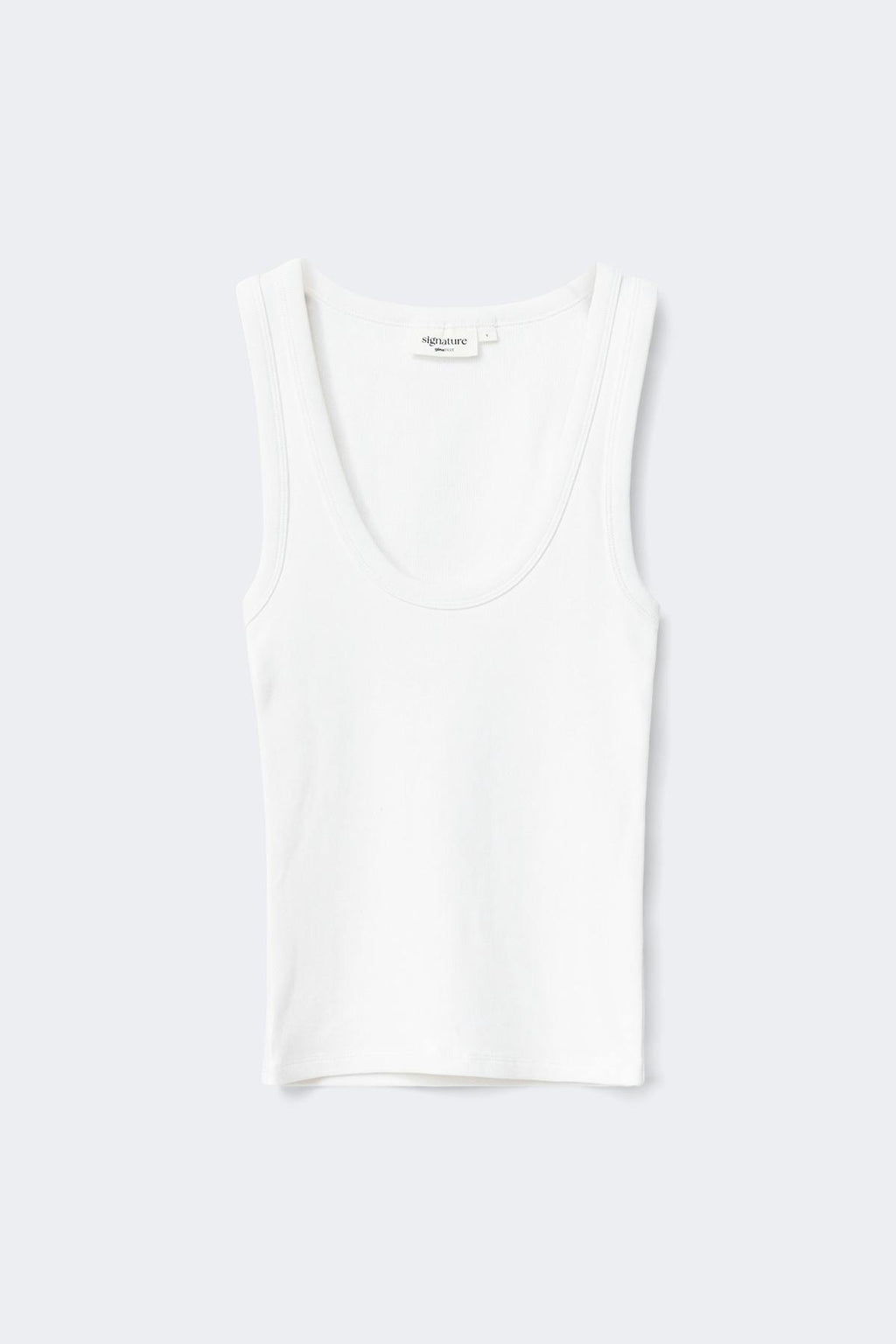 Super stretch scoop neck tank