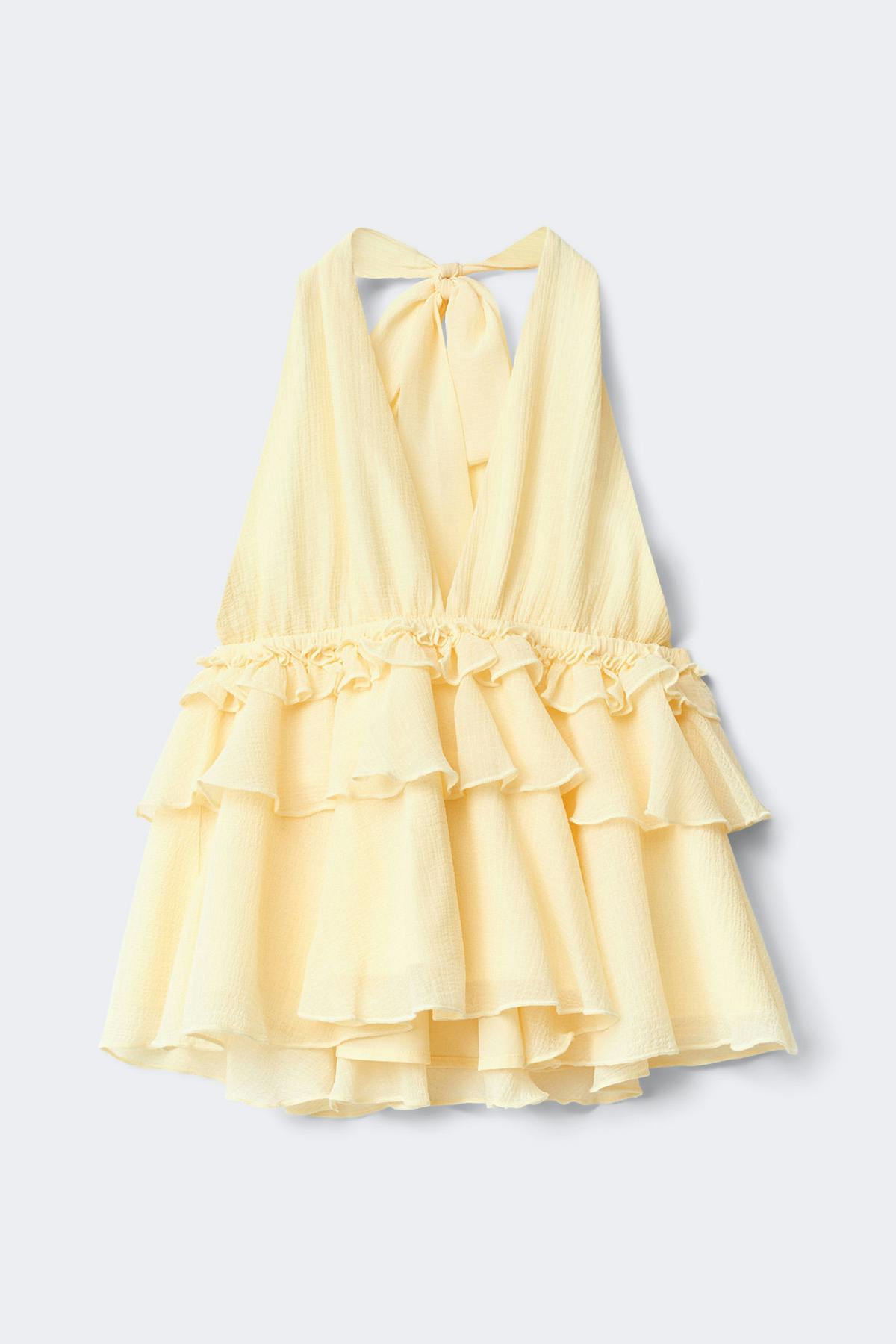 14+ halterneck frill top